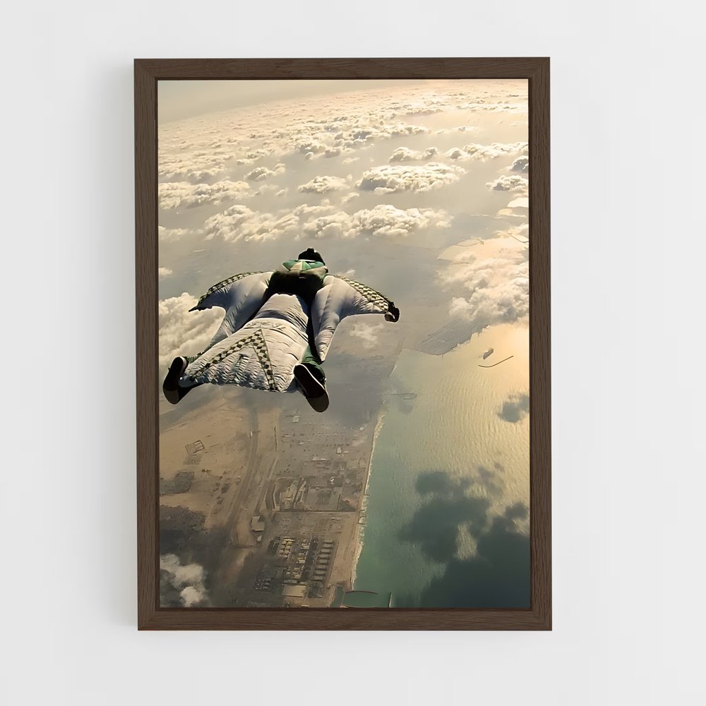 Poster Wingsuit de flying – affiche Vol en wingsuit (vue 5)